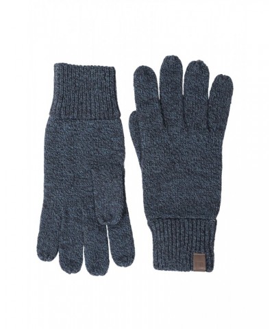 Compass Knitted Mens Gloves Navy $11.20 Ski