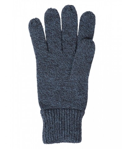 Compass Knitted Mens Gloves Navy $11.20 Ski