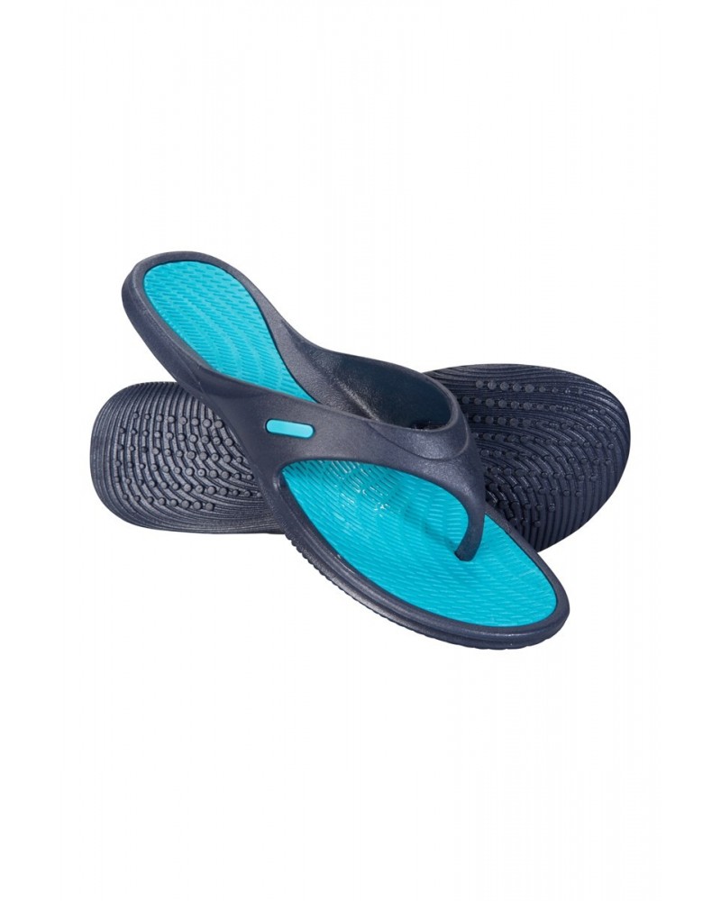 Street Womens Flip Flops Navy $11.99 Footwear