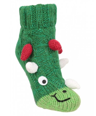 Dino Kids Grippi Socks Green $10.79 Accessories