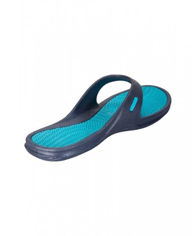 Street Womens Flip Flops Navy $11.99 Footwear