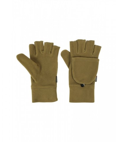 Polartec Fleece Flip Top Mittens Khaki $14.49 Accessories