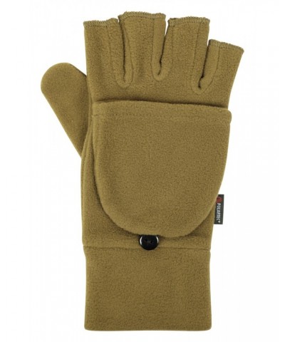 Polartec Fleece Flip Top Mittens Khaki $14.49 Accessories