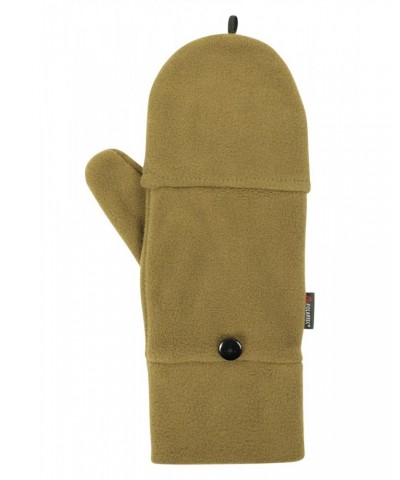 Polartec Fleece Flip Top Mittens Khaki $14.49 Accessories