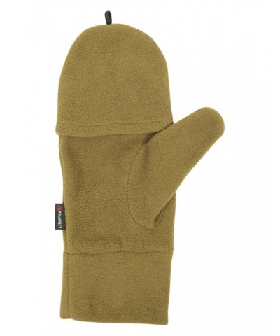 Polartec Fleece Flip Top Mittens Khaki $14.49 Accessories