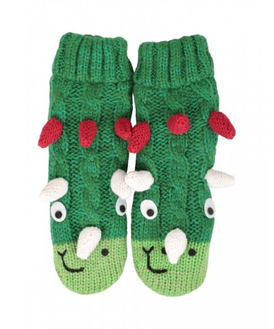 Dino Kids Grippi Socks Green $10.79 Accessories