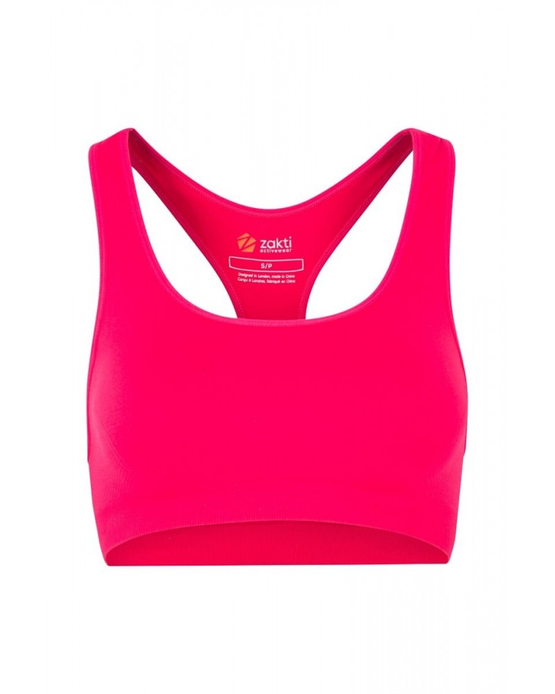 Womens Anti-chafe Seamless Bra Pink $12.74 Active