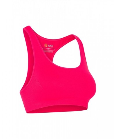 Womens Anti-chafe Seamless Bra Pink $12.74 Active