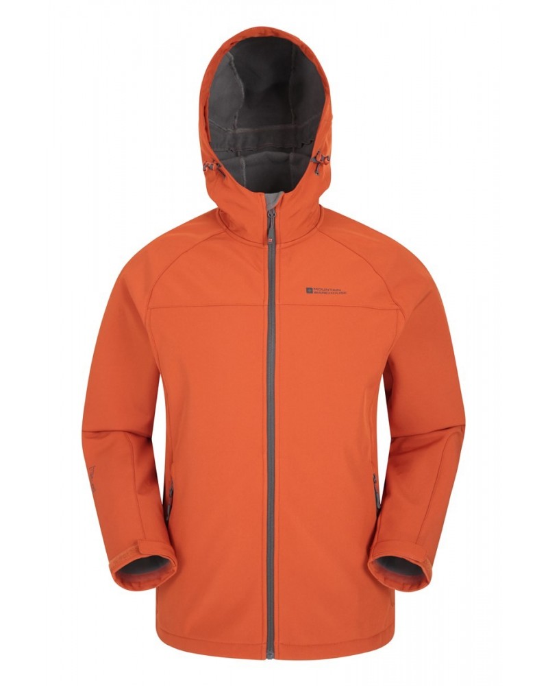 Exodus Mens Showerproof Softshell Burnt Orange $30.79 Softshell Jackets