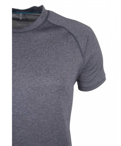 Agra Mens Melange T-Shirt Dark Grey $15.65 Tops