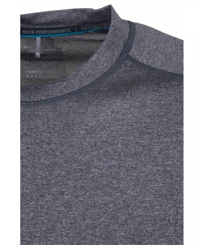 Agra Mens Melange T-Shirt Dark Grey $15.65 Tops