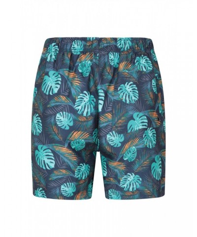 Aruba Printed Mens Swim Shorts Teal $12.50 Pants