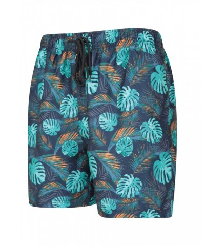 Aruba Printed Mens Swim Shorts Teal $12.50 Pants