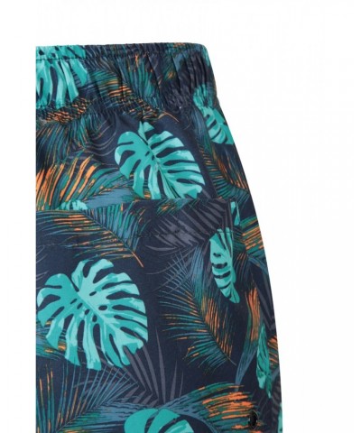 Aruba Printed Mens Swim Shorts Teal $12.50 Pants