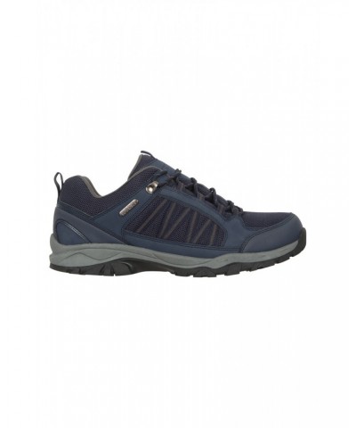 Path Mens Waterproof Outdoor Hiking Shoes Navy $26.95 Footwear