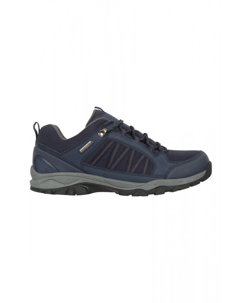 Path Mens Waterproof Outdoor Hiking Shoes Navy $26.95 Footwear