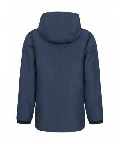 Longer Lined Kids Waterproof Jacket Navy $46.39 Jackets