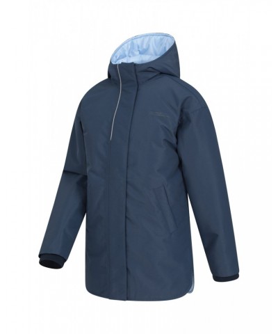 Longer Lined Kids Waterproof Jacket Navy $46.39 Jackets