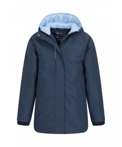 Longer Lined Kids Waterproof Jacket Navy $46.39 Jackets