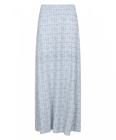 Shore Womens Long Jersey Skirt Pale Blue $18.54 Dresses & Skirts