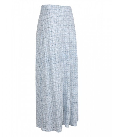 Shore Womens Long Jersey Skirt Pale Blue $18.54 Dresses & Skirts