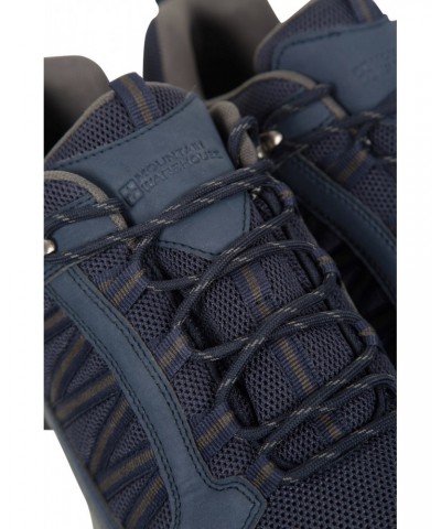 Path Mens Waterproof Outdoor Hiking Shoes Navy $26.95 Footwear