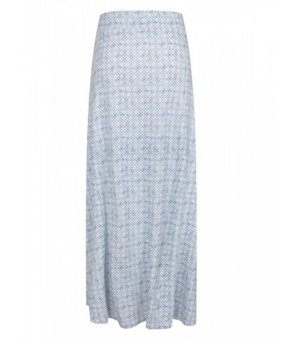 Shore Womens Long Jersey Skirt Pale Blue $18.54 Dresses & Skirts