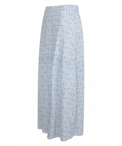 Shore Womens Long Jersey Skirt Pale Blue $18.54 Dresses & Skirts