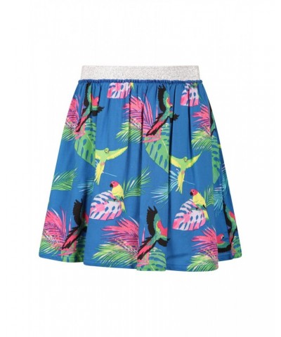 Marina Kids Printed Woven Skirt Bright Blue $11.59 Dresses & Skirts