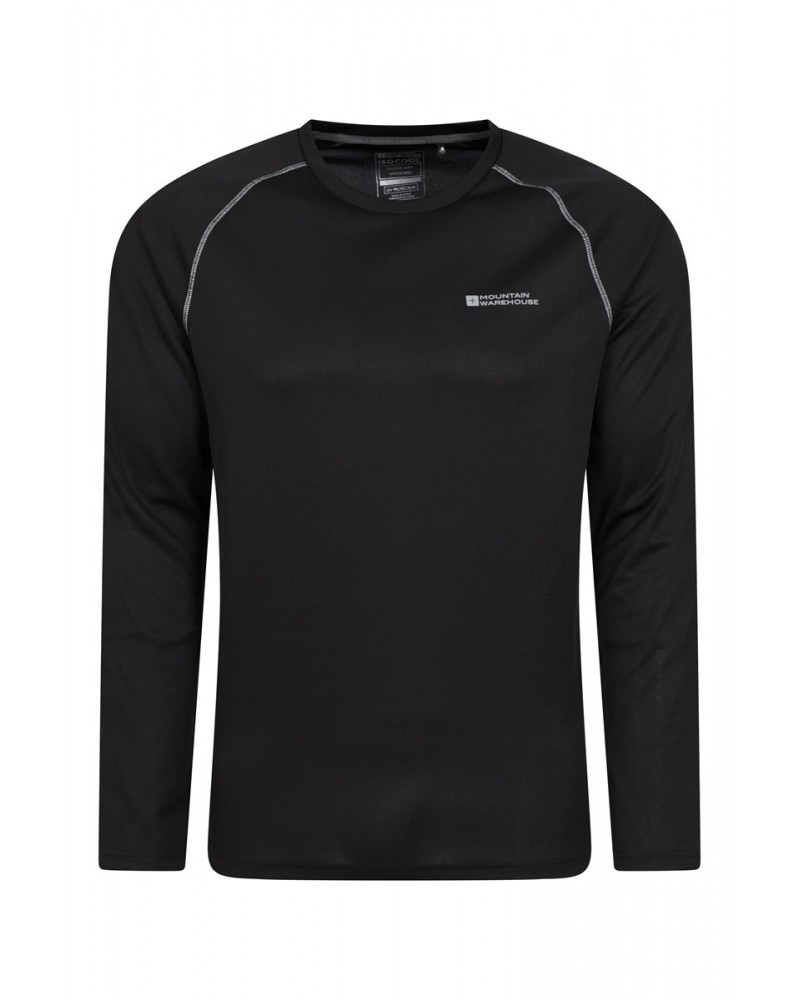 Endurance Mens Long Sleeved Top Jet Black $11.65 Active