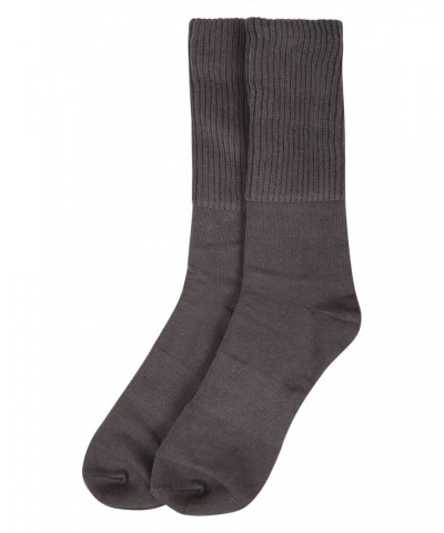 Mens Anti-Chafe Hiking Socks Dark Grey $9.71 Accessories