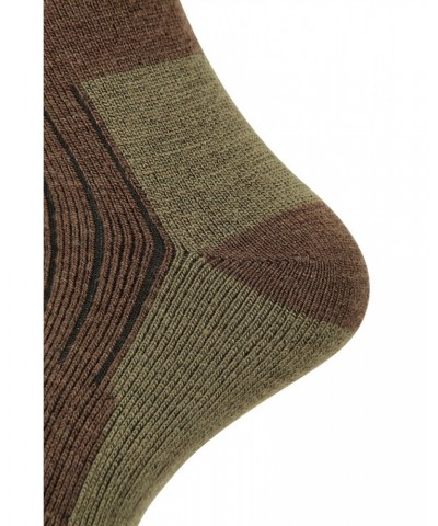 Explorer Mens Merino Mid-Calf Socks Light Khaki $17.09 Accessories