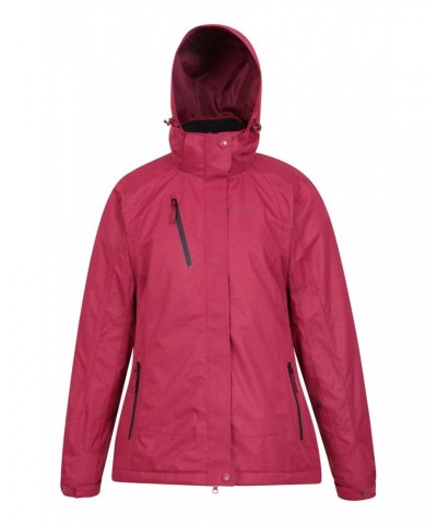 Bracken Melange Womens 3 in 1 Jacket Red $44.00 Jackets