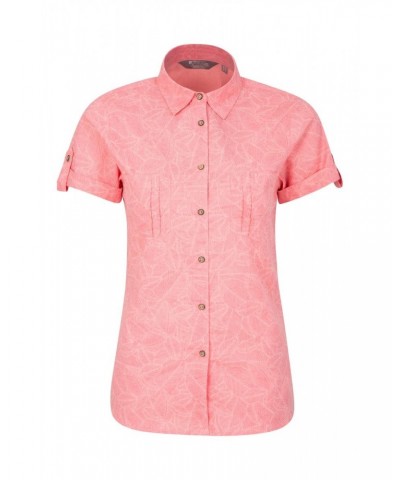 Coconut Womens Short Sleeve Shirt Coral $14.99 Tops