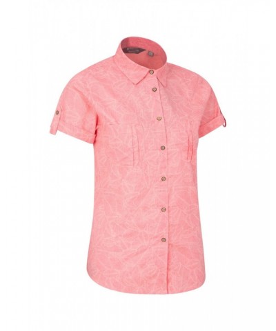 Coconut Womens Short Sleeve Shirt Coral $14.99 Tops