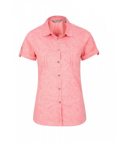 Coconut Womens Short Sleeve Shirt Coral $14.99 Tops