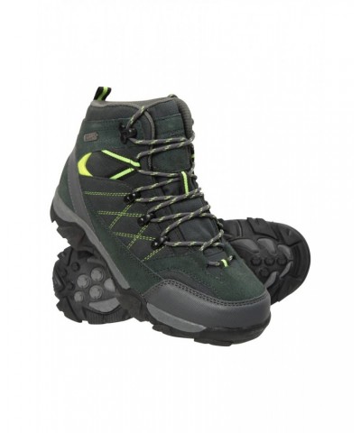 Trail Kids Waterproof Hiking Boots Lime $31.20 Footwear