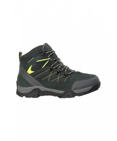 Trail Kids Waterproof Hiking Boots Lime $31.20 Footwear