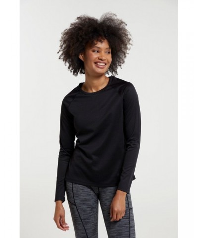 Endurance Womens Long Sleeve Top Black $15.38 Active