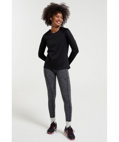 Endurance Womens Long Sleeve Top Black $15.38 Active