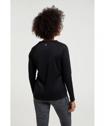 Endurance Womens Long Sleeve Top Black $15.38 Active