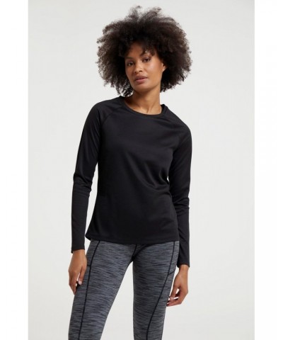 Endurance Womens Long Sleeve Top Black $15.38 Active