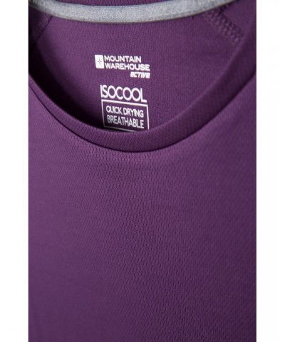 Endurance Womens Long Sleeve Top Purple $16.19 Active