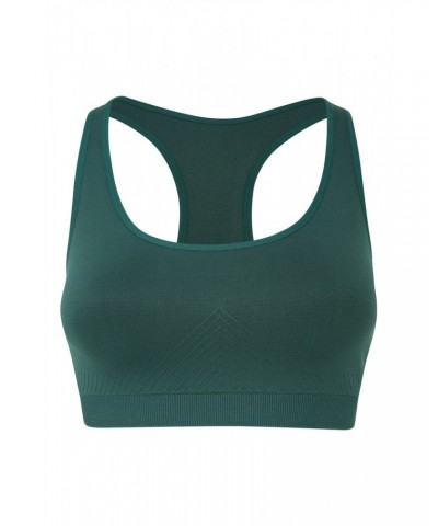 Womens Anti-chafe Seamless Bra Dark Teal $12.99 Active