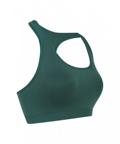 Womens Anti-chafe Seamless Bra Dark Teal $12.99 Active