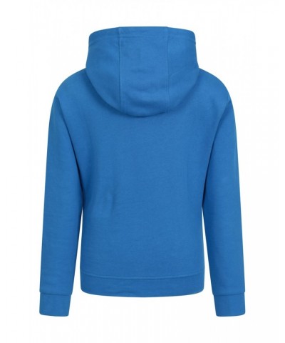 Dino Snow Mobile Kids Organic Hoodie Cobalt $17.09 Tops