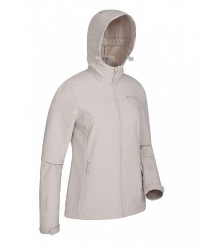 Exodus Womens Water Resistant Softshell Jacket Beige $36.39 Jackets