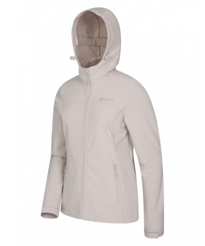 Exodus Womens Water Resistant Softshell Jacket Beige $36.39 Jackets