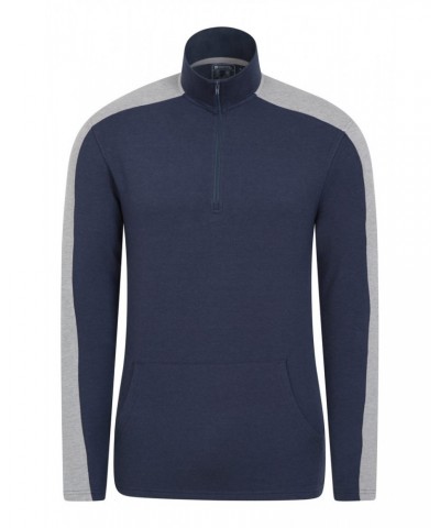 Limber Mens Bamboo Top Navy $20.21 Loungewear