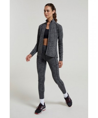 Bend & Stretch Womens Full-Zip Midlayer Black $21.15 Active